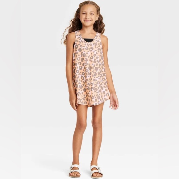 NWT Cat & Jack Animal Print Cover Up Dress Box#9157 - Picture 1 of 7